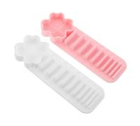 Homoyoyo 2 Pezzi Silicone Drying Rack For Makeup Brushes With Suction Cup Flexible Storage Holder Quick Dry Open Design Organizer For Bathroom And Vanity