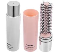 Homoyoyo 2 pezzi Spazzola Capelli Donna Portatile Piccola Spazzola Rotonda Morbida per Capelli Ricci Leggera e Retrattile per Asciugatura e Districante Massaggia e Stimola Capelluto