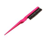 Homoyoyo 2 pezzi Spazzola per Capelli File con Setole di Crine di Maiale e Coda Sottile Pettine Professionale per Salone e Casa Stimola Capelluto e Promuove la Circolazione Colore Casuale