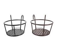 Homoyoyo 2 Pezzi Supporto per Fioriere da Balcone in Portafiori da Appendere per Corrimano e Muretto Porta Piante Sospeso per Balcone e Decorazione Casa