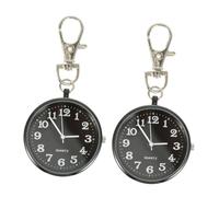Homoyoyo 2 Pezzi Tavolo Appeso a Quadrante Orologio Da Tasca D'epoca Clip Sugli Orologi Orologio a Moschettone Orologio a Sospensione Orologio Da Tasca Per Infermiere Lega Di Zinco
