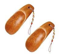 Homoyoyo 2 Set Calzascarpe Naturale Strumenti Sollevatori Lisci Con Superficie Levigata Design Ergonomico Per Facile Calzata E Durata Elevata 2 Pezzi*2