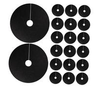 Homoyoyo 20 Pezzi Anello Pacciamatura Non Barriera Traspirante Anti-Erbacce per Alberi e Ortaggi Protezione Radici e Mantenimento umidità per Giardinaggio e Piccoli Terreni