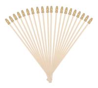 Homoyoyo 20 Pezzi Asta per Bandiera in Legno Punta Oro, Resistente e Stabile, per Bandierine Piccole e Decorazioni Festive per Creare Un'atmosfera Patriottica
