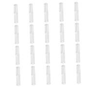 Homoyoyo 20 pezzi Astucci Trasparenti Quadrangolari per Penne Custodie Rigide in Plastica Premium Resistenti Organizer Penne per Scuola e Ufficio Design con Fermapenne Antiscivolo