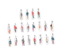 Homoyoyo 20 Pezzi Di Ciondoli A Forma Di Figura Umana in Miniatura Per La Creazione Di Gioielli Portachiavi Accessori Stile Casuale