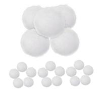 Homoyoyo 20 Pezzi Gomitolo di Lana Ornamenti a Sfera Ornamenti di Palline di Feltro Kit Artigianato in Feltro Palline di Feltro per L'artigianato Picle di Lana Perline Pompon Bianca Schiuma