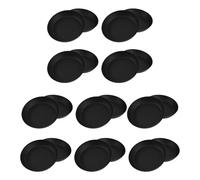 Homoyoyo 20 Pezzi Sottovaso in Plastica Nero Resistente al Calore per Vasi di Piante e Bonsai, per Giardino e Balcone, Mantiene i Livelli d'Acqua Senza Fuoriuscite
