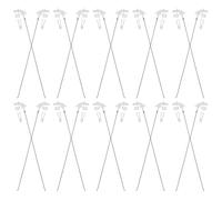 Homoyoyo 20 Set Connettore Asta di Spinta per Aereo Rc, Stopper a 4 Fori | Ferro e Plastica, per Modelli ad Ala Fissa, per Progetti DIY e Ricambi, Uso su Velivoli Telecomandati
