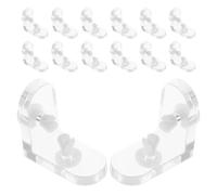 Homoyoyo 20 Set Staffe Angolari Trasparenti in Acrilico per Montaggio Box Display Supporto Robusto ad Angolo Retto per Gioielli Orologi e Cosmetici Facili da Installare e Resistenti per Uso