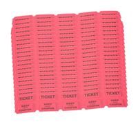 Homoyoyo 200 pezzi Biglietti Lotteria Carta Numerati per Eventi Feste e Carnevali Ticket Doppio Rosso per Premiazioni e Attività Scolastiche