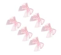 Homoyoyo 200 pezzi Fiocchi in Nastro di Raso Rosa Accessori Decorativi per e Fai da Te di Stoffa per Scrapbooking e Creazioni Artigianali