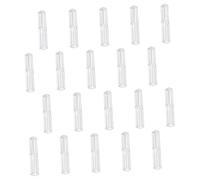 Homoyoyo 20pezzi Astucci Penna Trasparenti in Plastica Quadrangolari Con Anello Fissaggio Custodia Multifunzione Per Penne Sfera e Gel Per Scuola e Ufficio