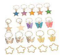 Homoyoyo 20pezzi Fermagli per Capelli Forma di Farfalla Accessori per Trecce Dreadlock Ciondoli in Fermagli Antiscivolo per Trecce per Donne e Ragazze