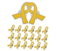 Homoyoyo 20pezzi Spille Nastro Giallo Per Sensibilizzazione Sul Cancro Graziose Spille Per Sulla Salute Del Seno Accessori Decorativi Per Scialle e Abbigliamento