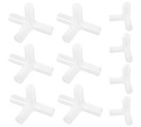 Homoyoyo 24 Pezzi Adattatore per Pali a Vie in Pe Bianco, Supporto Robusto e Affidabile, Diametro 8mm, per Tende e Gazebo All'aperto