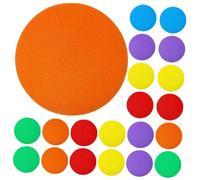 Homoyoyo 24 pezzi Cerchi Colorati per Tappeto Adesivi Rotondi per Educativi per La Favorire Apprendimento Dei con Colori Vivaci per