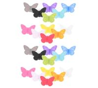 Homoyoyo 24 Pezzi Glass Markers For Drinks, Martini Charm Tags, Etichette per Bicchieri in Silicone a Forma di Farfalla, Riutilizzabili, Multicolore, per Identificazione Bevande, per Feste