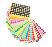 Homoyoyo 2800 Pezzi Etichette Rotonde Colorate Adesivi per Ufficio Scuola Decorazione e Progetti Creativi