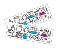 Homoyoyo 2fogli Adesivi Murali Laboratorio Scientifico Da Decorazioni Parete Aula e Camera Sticker Chimica Per Facili Da Applicare e Rimuovere Pvc
