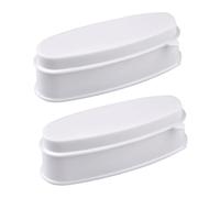 Homoyoyo 2pezzi Astuccio Per Nail Art Vassoi Resistenti Per Polvere Da Immersione Accessorio Per Paillettes e Applicazioni Professionali Contenitore in Plastica Per Raccolta Di Polvere