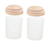 Homoyoyo 2Pezzi Barattoli per Fai da Te Opaco con Contenitori Semplici per Aromatiche
