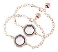 Homoyoyo 2pezzi Braccialetti Decorativa Quotidiano Matrimonio Accessori Alla Braccialetti Rigidi Regolabili