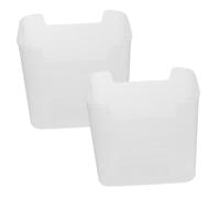 Homoyoyo 2pezzi Contenitori Trasparenti Per Alimenti Da Organizzatori Salvaspazio Per Frigorifero Scatole Per Conservazione Cibo Supporti Per Laterale Frigorifero Contenitori Per Verdura e