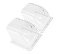 Homoyoyo 2pezzi Copridivano Antipioggia Per Macchine Di Controllo Accessi Copertura Trasparente Per Citofoni e Pulsanti Di Allerta Facile Installazione Compatibile Con Vari Modelli