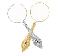 Homoyoyo 2pezzi d Ingrandimento Portatile Vetro Ottico con Antico per di Gioielli Libri Ispezione di Monete Cruciverba