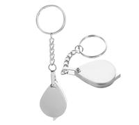 Homoyoyo 2pezzi d Ingrandimento Tascabile in Vetro Ottico Piccola d Ingrandimento Portatile per Ispezione di Monete Gioielli e Pittura in Miniatura con Attacco Portachiavi