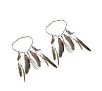 Homoyoyo 2pezzi Fascia Per Donna Boho Copricapo Regolabile in Intrecciata Accessori Per Unici Per Festival e Quotidiano