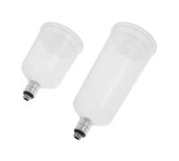 Homoyoyo 2pezzi Flaconi per Aerografo Trasparenti Barattolo per Flaconi per Aerografo di Vernice per Contenitore per Vernice Tazza per Pigmento per