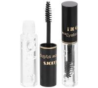 Homoyoyo 2pezzi Gel Per Sopracciglia Trasparente Da Gel Per Fissaggio Sopracciglia e Riparazione Volume e Forma Naturale Con Pennello Dettagliato Per Trucco Duraturo