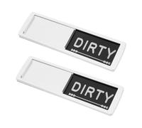 Homoyoyo 2pezzi Magnete Per Lavastoviglie e Sporco Cartello Magnetico Bifacciale Facile Da Leggere Scorrere Indicatore Pulizia Per