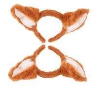 Homoyoyo 2pezzi Orecchie da Volpe Cercechio per Capelli Cercechio Orecchie da Volpe Fatta Mano per Bambina Fascia per Capelli