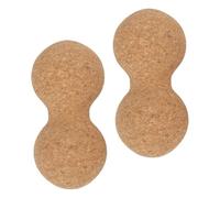 Homoyoyo 2pezzi Palline da Massaggio Manuali in Sughero Doppie Sfere per Terapia dei Trigger Point Rullo Massaggiante per Lacrosse Strumento di Recupero Tessuti Profondi Portatile per Yoga