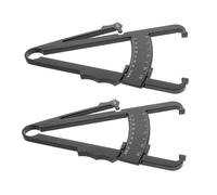 Homoyoyo 2pezzi Plicometro Misuratore Spessore Grasso Corporeo Calibro Durevole Abs Misurazione Precisa Strumento Portatile Monitoraggio Forma Fisica