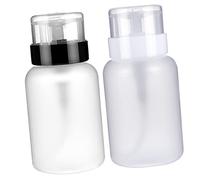 Homoyoyo 2pezzi Pompa Per Solvente Per Contenitori Vuoti in Plastica Erogatori Trasparenti Per e Struccante