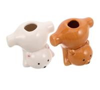Homoyoyo 2pezzi Portaspazzolino in Per Ragazzo Ragazza Design Cartoni Animati Organizer Per Spazzolini e Stuzzicadenti Grazioso Portaspazzolino Bagno