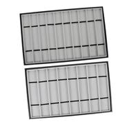 Homoyoyo 2pezzi Vassoio Espositivo Per Cinturini Da Orologio Supporto Per Orologi Da Vassoio Portaoggetti Per Cinturini Tavolo Design Rettangolare e Pratico