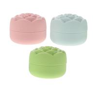 Homoyoyo 3 Pezzi Barattoli in Silicone per Crema Viaggio Contenitori Perdita Rosa Vasetti per Cosmetici Lozioni Balsami Labbra in Silicone Resistente Colori Rosa e