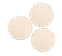 Homoyoyo 3 Pezzi Base Rotonda Legno con Fori per Fai da Te Supporto Stabile per Uncinetto e Cucito per Principianti e Appassionati