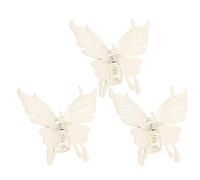 Homoyoyo 3 Pezzi Fermaglio Per Capelli Forma Di Farfalla Clip Fermagli Per Capelli Grandi Mentre Ti Trucca o Ti Detergi Il Viso