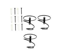 Homoyoyo 3 pezzi Portabottiglie da Parete in Scaffali Spirale per Vino Singolo Supporto Stabile e Creativo per Esposizione Bottiglie Organizer Cantinetta Muro Adatto per Bevande Alcoliche