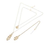 Homoyoyo 3 Pezzi Portacristalli Collana Acciaio Inossidabile Regolabile Gabbia Rete Intrecciata per Pietre Grezze Supporto per Collane Fai da Te Accessorio Versatile per Gioielli Uomo Donna