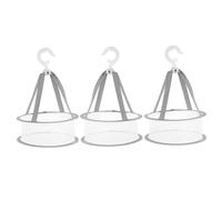 Homoyoyo 3 pezzi Reti Appese per Asciugatura Pennelli Makeup in Organizer Compatto per Cosmetici Facile da Appendere e Trasportare per Viaggi e Asciugatura Rapida