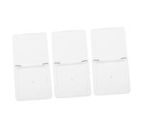 Homoyoyo 3 Pezzi Scatola Trasparente Quadrata Per Trucco Singolo Livello Per Palette Makeup Organizer Portatile Per Blush Ombretti e Illuminante Custodia Vuota Multiuso Per Cosmetici