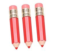 Homoyoyo 3 pezzi Tubi Vuoti per Lucidalabbra Contenitori Cosmetici Compatti e Riutilizzabili Bottiglie Rosse Glaze Te per Viaggi e