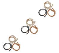 Homoyoyo 3 Set Collana da Donna in Stile Antico con Ciondolo A Gabbia Trasparente con Perline E Pietra Vuota Ciondolo in macramè Collana A Cestino Gabbie in Corda Corda 3 Pezzi * 3